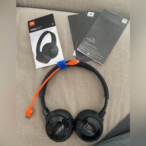 JBL Black and Orange Wireless Headphones